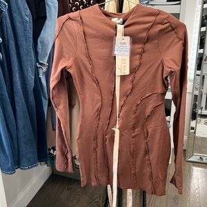 OH POLLY BROWN DRESS SIZE US 6